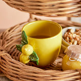 Bloomingville Limone Tasse Zitrone Gelb Steingut 400ml