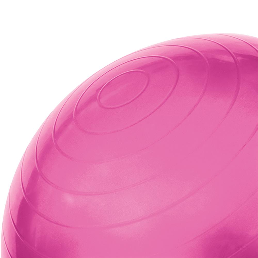 Gymnastikball 55 cm Pink mit Luftpumpe für Pilates und Fitness | HMS YB01N