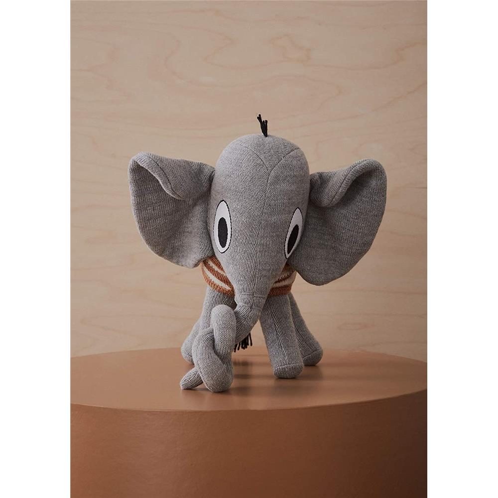 OYOY Mini - Kinderkissen Elefant Henry, Stofftier, Baumwolle