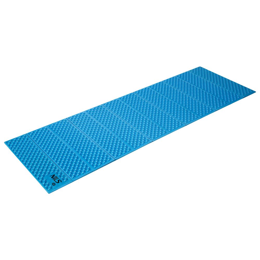 NILS CAMP faltbare Isomatte 188 cm in blau Camping Schlafmatte Outdoor Trekking Festival