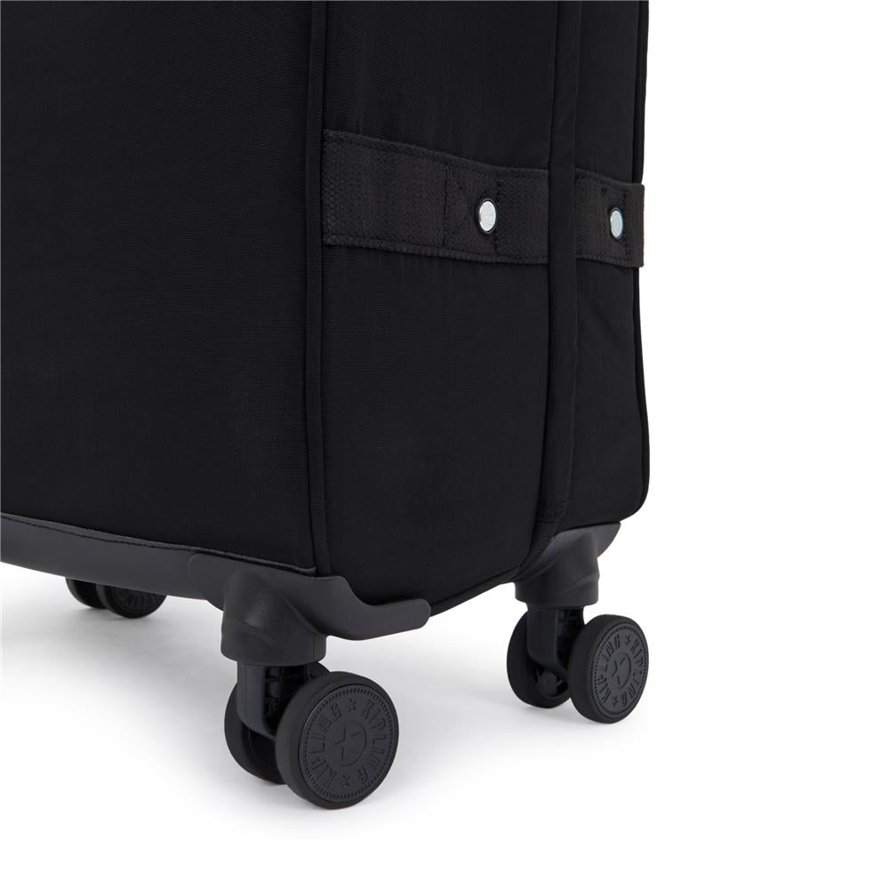 Kipling SPONTANEOUS M, Mittelgroßer Reisekoffer, Black Noir (schwarz), 71L, 4-Rollen-Koffer