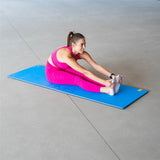Fitnessmatte 180x60 cm 15 mm Blau/Schwarz | HMS Premium MFK03