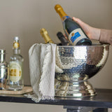 Bloomingville Kaluka Champagnerschale aus Edelstahl in Silber – elegante Getränkeschale für Feiern