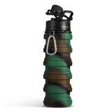 NILS faltbare Trinkflasche 500 ml Silikon grün für Camping Outdoor Reisen