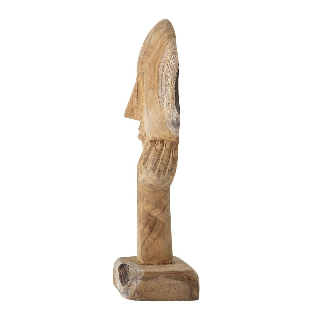 Bloomingville Cacia Holz Skulptur, Natur, Dekofigur aus recyceltem Holz