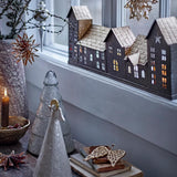 Bloomingville Emilius Deko-Baum, Weiß, Glas Weihnachtsbaum 23,5 cm
