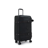 Kipling SPONTANEOUS M, Mittelgroßer Reisekoffer, Black Noir (schwarz), 71L, 4-Rollen-Koffer