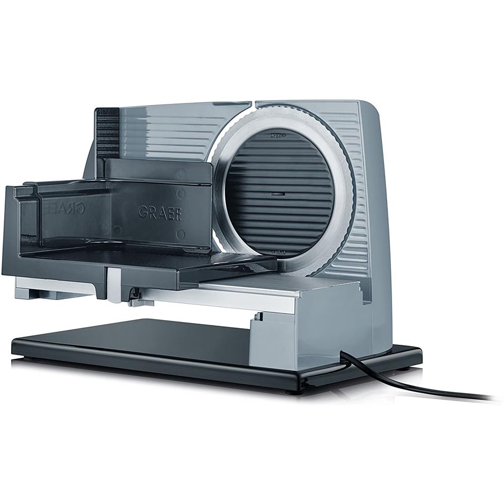 GRAEF Allesschneider SlicedKitchen S11000 grau mit Edelstahl Wellenschliffmesser und Kindersicherung