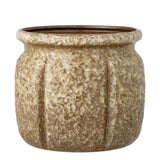 Bloomingville Ritza Blumentopf in Braun, 20,5x18 cm, aus Steingut