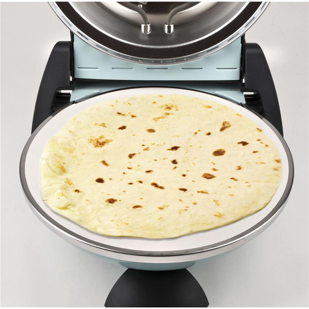 G3Ferrari elektrischer Pizzaofen Delizia 1200 W für Pizza Ø 31cm cool blue Pizzamaker mit feuerfestem Naturstein - Limitierte Edition