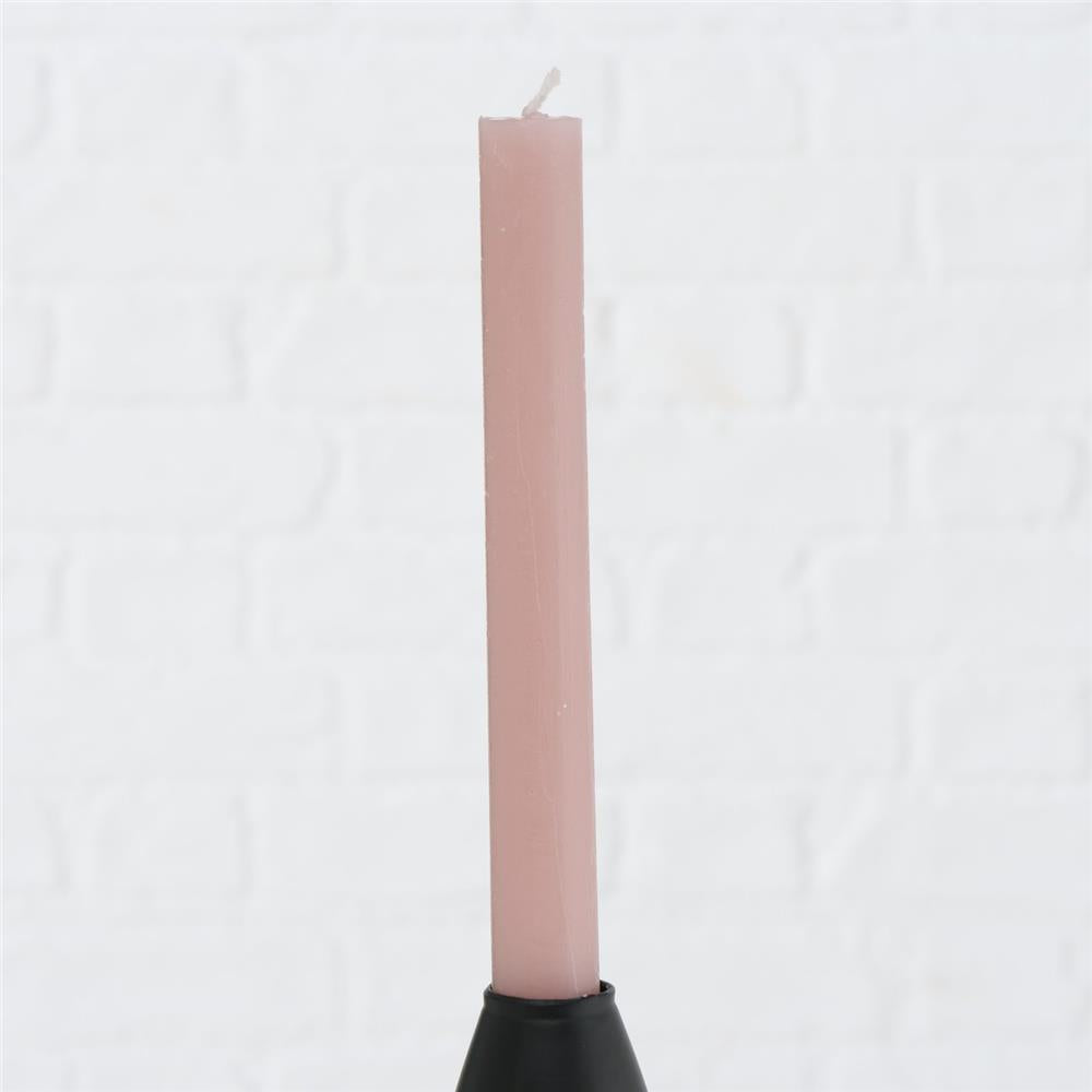 BOLTZE Stabkerze Melia hellrosa 4 Stück 20cm Kerzen Wachskerzen Leuchterkerzen Tafelkerzen