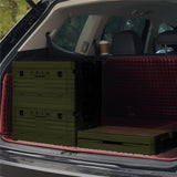 NILS CAMP faltbare Campingbox mit Tischfunktion 32L in Grün - kompakte Reisebox