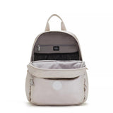 Kipling MAISIE, Wickelrucksack, Metallic Glow (beige), Babyrucksack mit Wickelauflage & Fächern