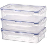 LocknLock Frischhaltedosen 3er Set 800 ml - Vorratsdosen, BPA-frei, auslaufsicher