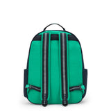 Kipling SEOUL L, Großer Rucksack, Blue Green Block (blau), 27L, mit 15-Zoll-Laptopfach