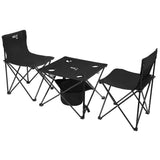 NILS CAMP Campingset Klapptisch + Klapptühle - Outdoor Set mit Kühltasche für Camping-Festival & Picknick