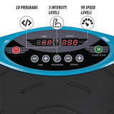Vibrationsplatte mit Trainingsbändern 150 kg Blau/Schwarz | HMS SVP01