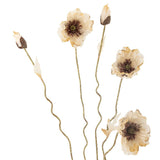 Bloomingville Poppy Kunstblume Natur Mohn 104cm Dekostiel