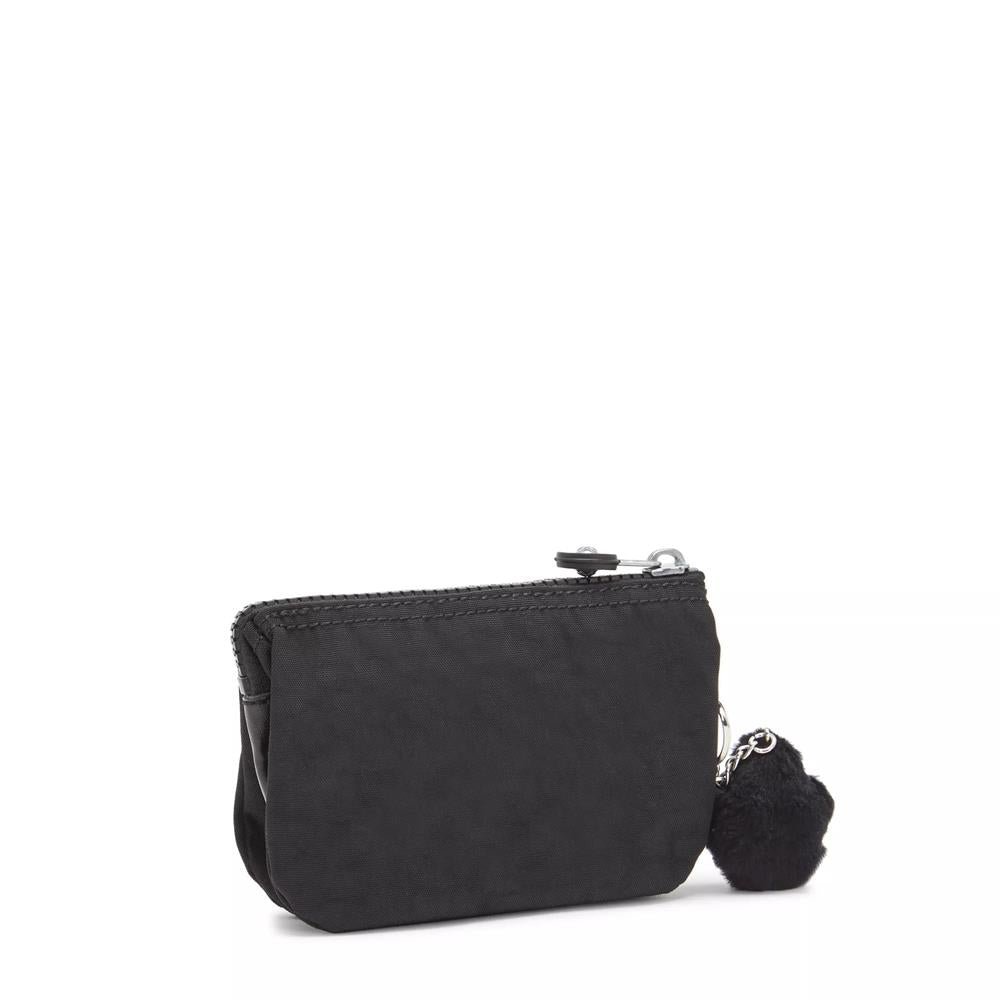 Kipling CREATIVITY S, kleine Geldbörse, Black Noir (schwarz), Portemonnaie mit Reißverschluss