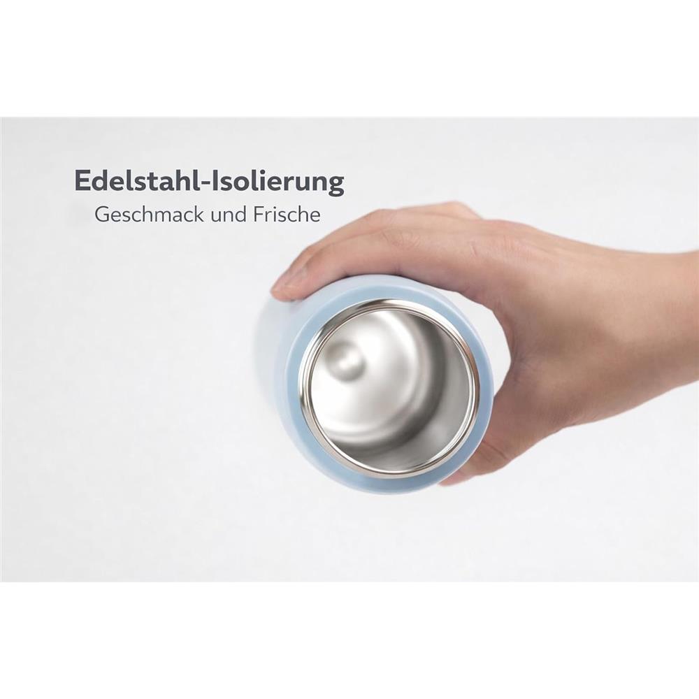 LocknLock Edelstahl Trinkflasche 720ml Pink, One-Touch-Öffnung, Einhandbedienung, Tragegriff