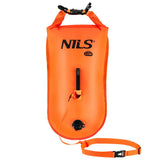 NILS CAMP Schwimmboje 3-in-1 Dry Bag 28L orange Rucksack für Outdoor Wasser Sport