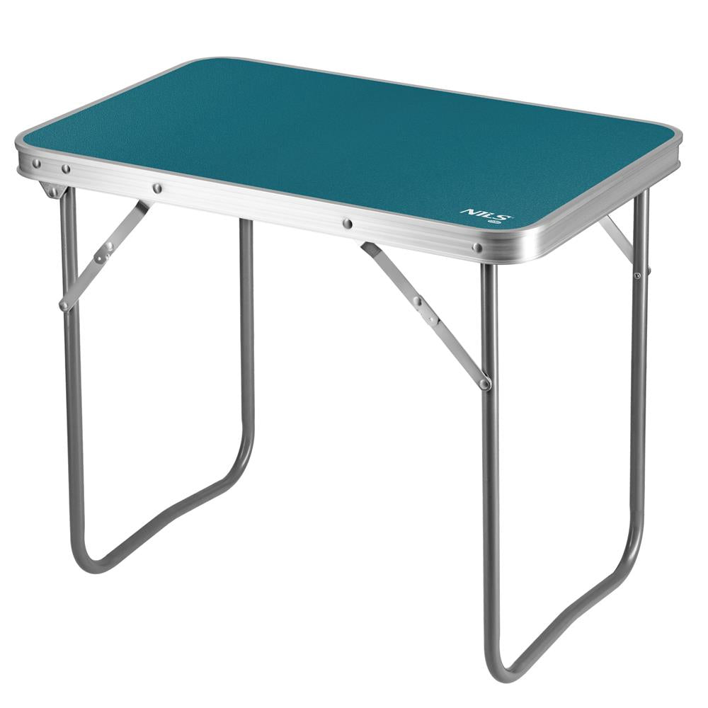 NILS CAMP Campingtisch blau kompakt faltbar für Camping Picknick Garten Outdoor