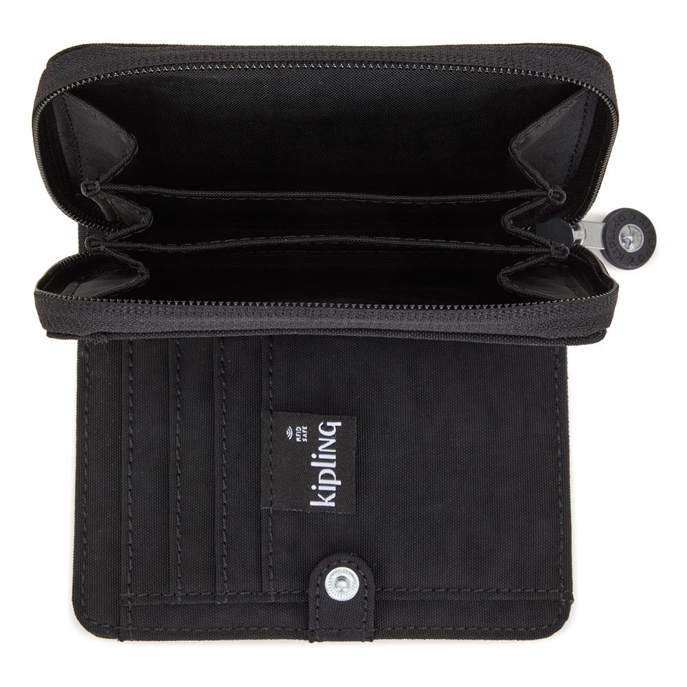 Kipling MONEY LOVE, Mittelgroßes Portemonnaie, Black Noir (schwarz), Geldbörse, Brieftasche