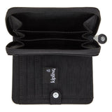 Kipling MONEY LOVE, Mittelgroßes Portemonnaie, Black Noir (schwarz), Geldbörse, Brieftasche