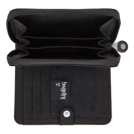 Kipling MONEY LOVE, Mittelgroßes Portemonnaie, Black Noir (schwarz), Geldbörse, Brieftasche