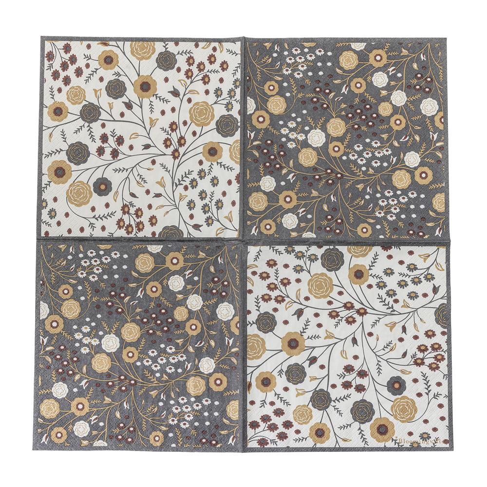 Bloomingville Eydis Servietten Bunt Papier 33x33cm 20er Pack