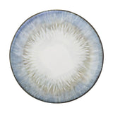 Bloomingville Calen Teller aus Steingut in Blau D22 cm – Speiseteller für Küche und Tischdeko