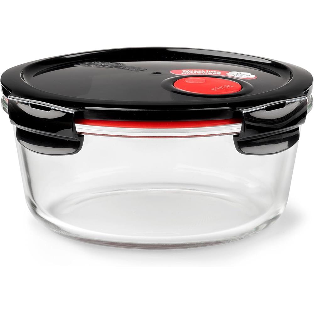 LocknLock Glas Frischhaltedose 950 ml - Ofenform mit Deckel, mikrowellengeeignet, auslaufsicher