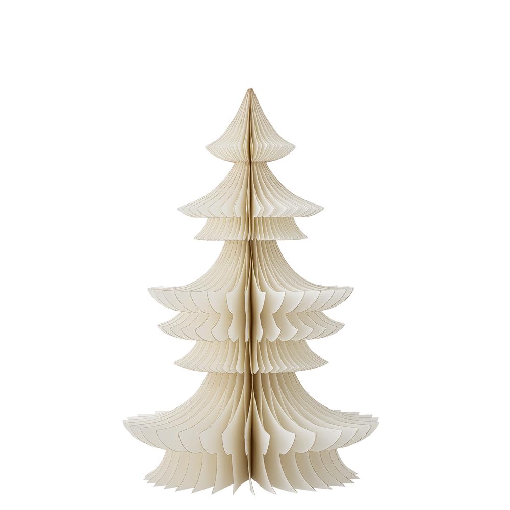Bloomingville Milan Deko-Baum Weiß Papier 45 cm Weihnachtsdeko Faltbaum