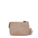 Kipling CREATIVITY S, kleine Geldbörse, True Beige (beige), Portemonnaie mit Reißverschluss