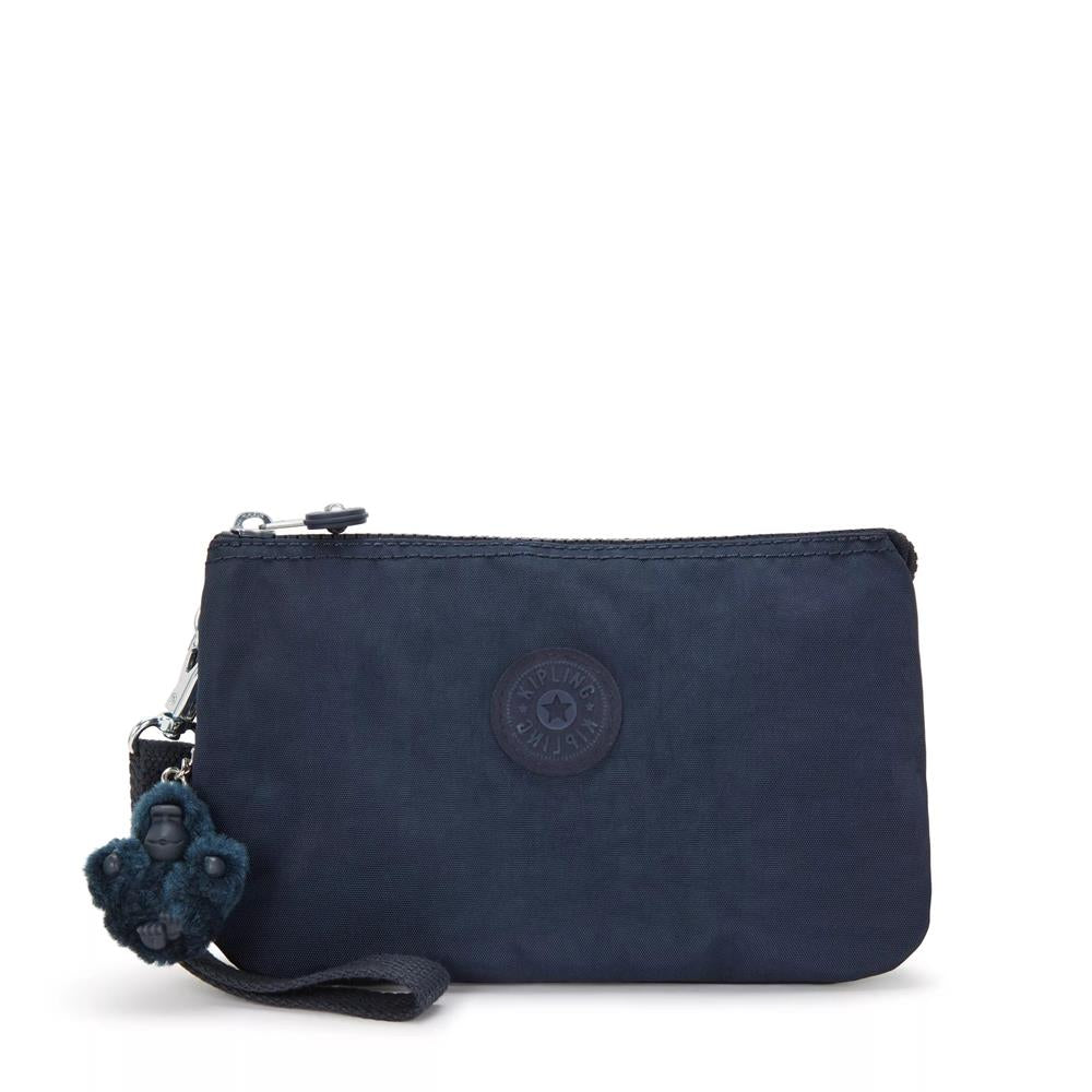 Kipling CREATIVITY XL, Clutch, Blue Bleu 2 (blau), große Kosmetiktasche mit Trageschlaufe
