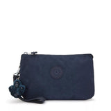Kipling CREATIVITY XL, Clutch, Blue Bleu 2 (blau), große Kosmetiktasche mit Trageschlaufe
