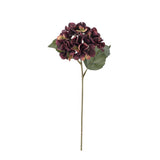 Bloomingville Hydrangea Stiel violett - künstliche Hortensie Deko Blume für Vase & Wohnaccessoires