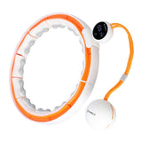 Hula Hoop Reifen mit LCD-Zähler, Magneten und Gewicht Weiß/Orange | HMS HHM21