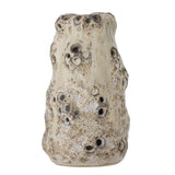 Bloomingville Noble Vase Natur 21,5 cm – Steingut, vulkanische Textur & dekorativ