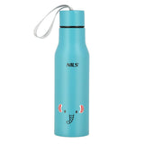 NILS NILS Thermobecher 500 ml Edelstahl blau Elefant auslaufsicher mit Trageschlaufe