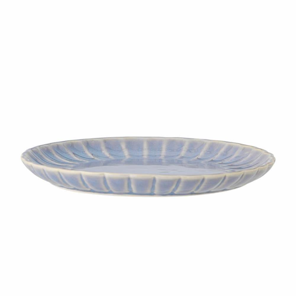 Bloomingville Latina Teller, Blau, 20 cm, Steingut, dänisches Design
