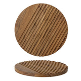 Bloomingville Dotta Schneidebrett, rund, in Braun, aus Mangoholz, 25,5x1,5 cm