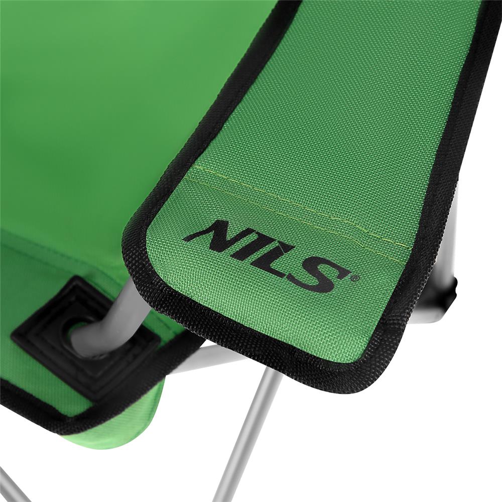 NILS CAMP Kinder Campingstuhl Frosch Design - faltbarer Outdoorstuhl für Garten, Camping & Strand