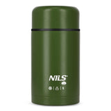 NILS CAMP Thermobehälter 1L Edelstahl grün Lunchbox für Essen warm kalt