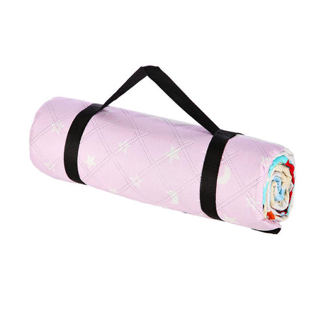 NILS CAMP Picknickdecke Giraffe 195x200 cm - Outdoor Decke für Strand, Garten & Camping