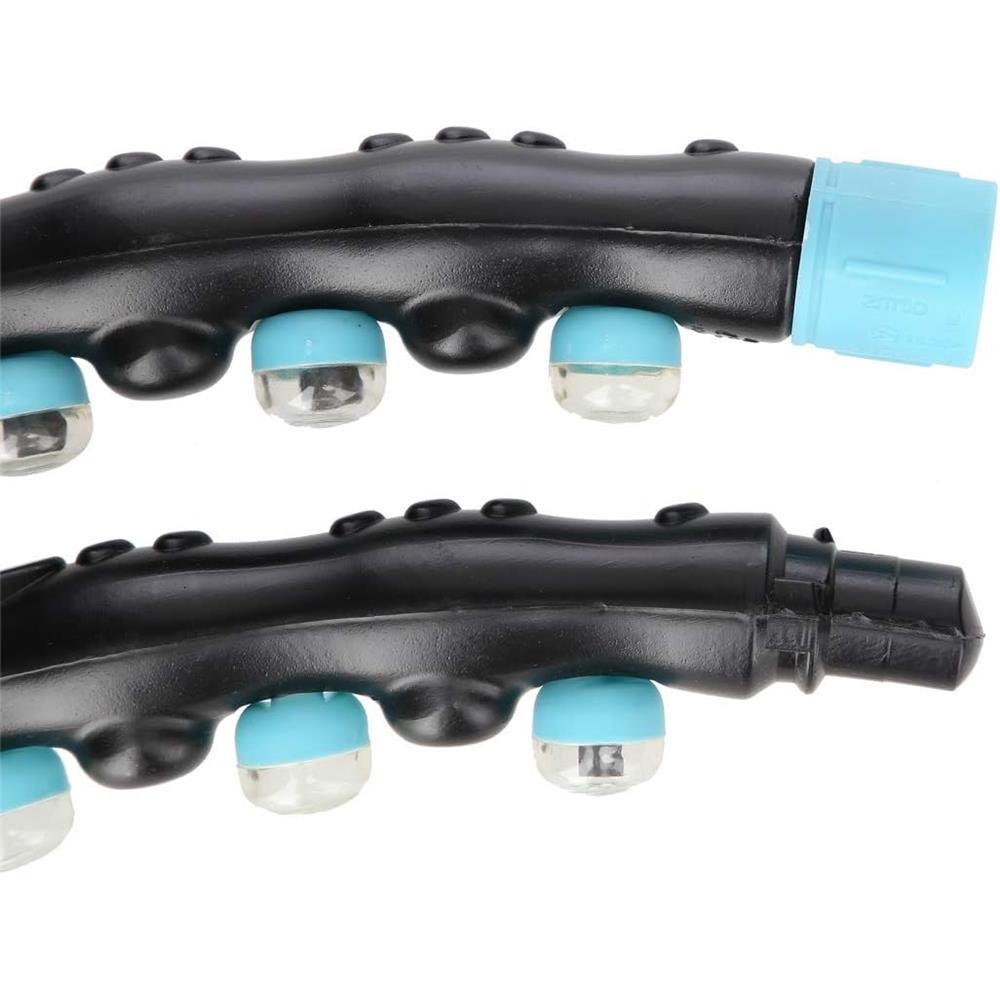 Hula Hoop Reifen 98 cm mit Massagenoppen und Magneten Schwarz/Blau | HMS HHP006
