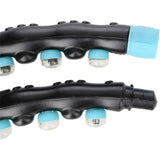 Hula Hoop Reifen 98 cm mit Massagenoppen und Magneten Schwarz/Blau | HMS HHP006