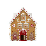 Bloomingville Ginnie Adventskalender Braun MDF Weihnachtsdeko Hausform