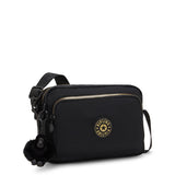Kipling ABANU M ZIP, Mittelgroße Umhängetasche, Glorious Gold (schwarz), 4L, Schultertasche