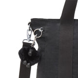 Kipling ASSENI S, kleine Tote Bag, Black Noir (schwarz), Handtasche mit Schultergurt & Fächern